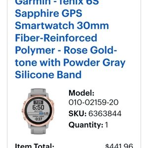 Women's Garmin Smart Watch